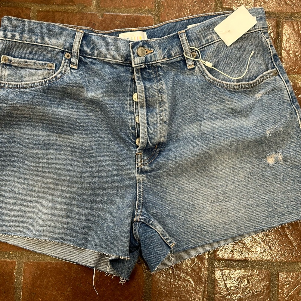 RAILS Fairfax high rise cut off denim button fly. NWT. Size 32